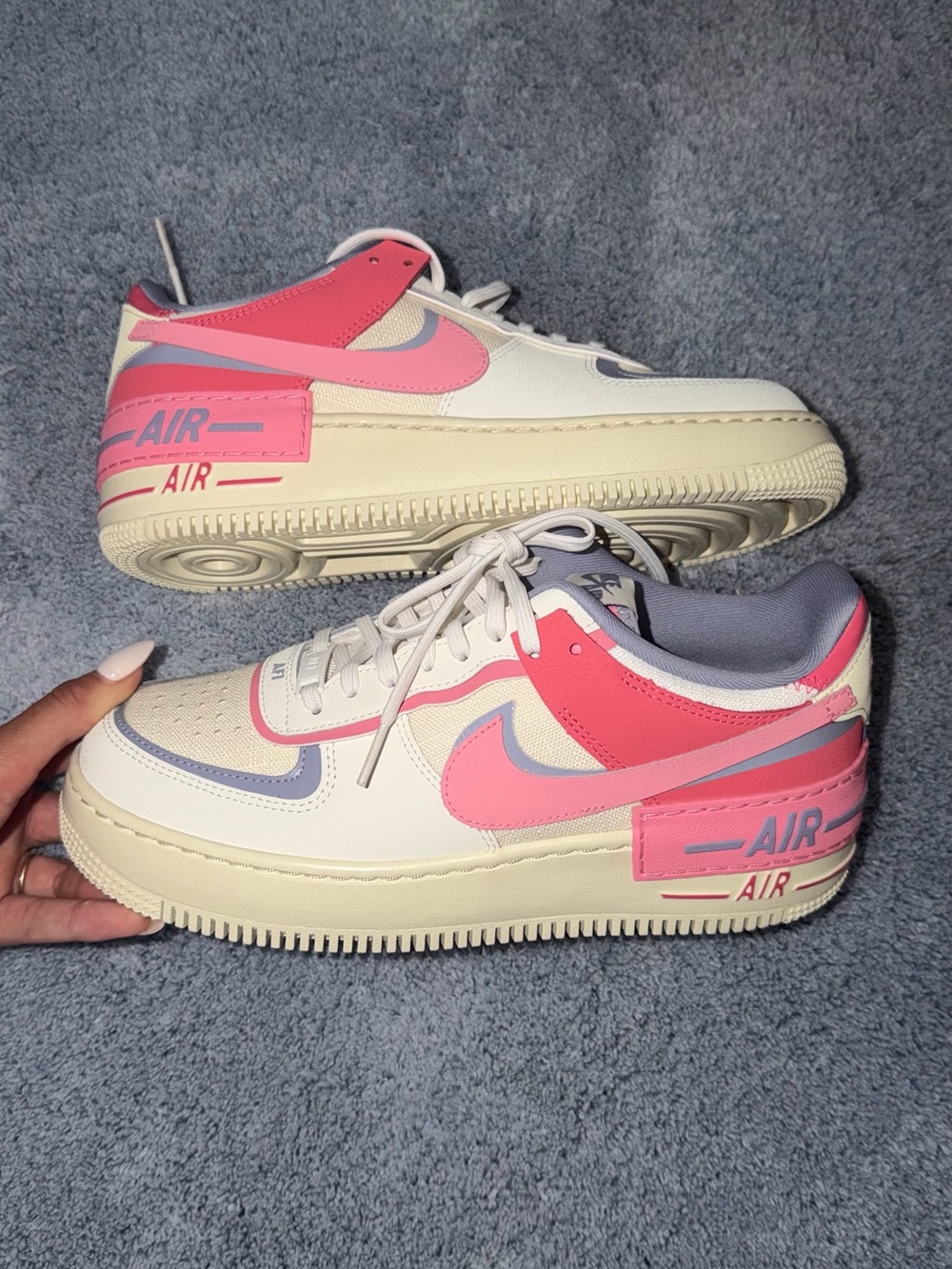 NWOT 9.5 Women's Air Force 1 Shadow 
Sail Sea Coral